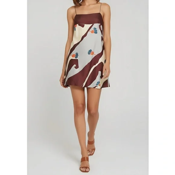 FAITHFULL THE BRAND Phylis Mini Dress, Mandraki Floral, XS/US2 - Picture 2 of 10